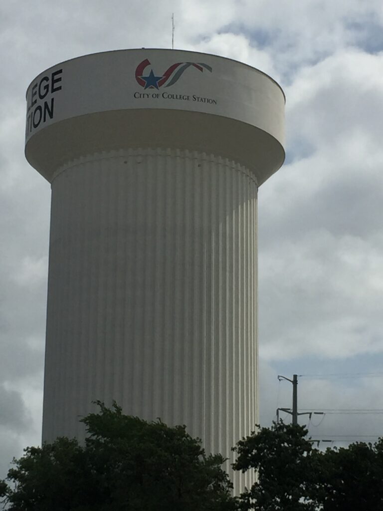 Well-known College Station Water Tower Well-known College Station Water Tower