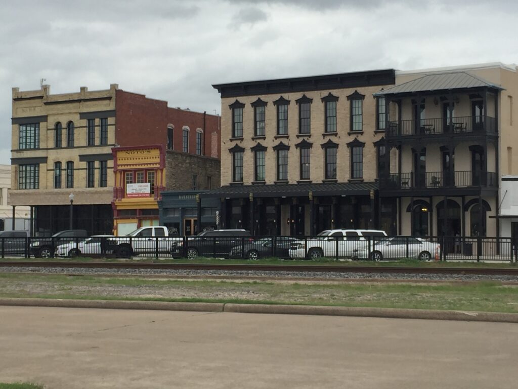 Railroad Street in Downtown Navasota Texas